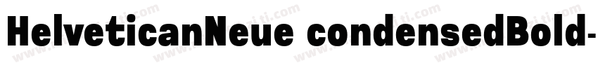 HelveticanNeue condensedBold字体转换
